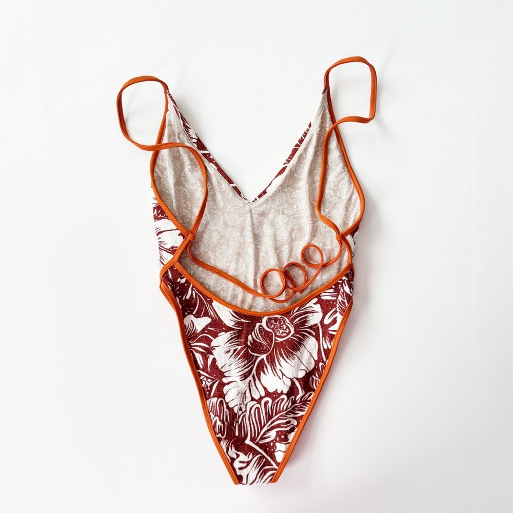 Free People free-est Amber One-Piece Swimsuit in Woodstock | NWOT - Picture 3 of 8